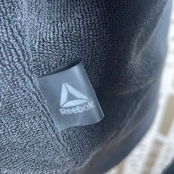 Reebok Terry Cloth Dolman Cropped Sleeve Hoodie - Picture 10 of 11